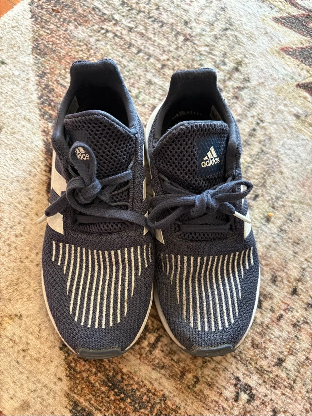 Adidas Kids Navy Blue Athletic Sneakers Size 2.5